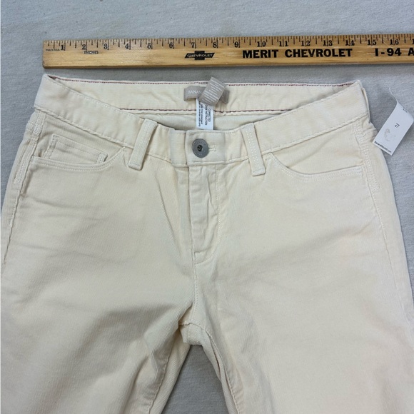 NEW Banana Republic Mid Rise Straight Leg Corduroy Pants Size 27 U - Picture 9 of 10